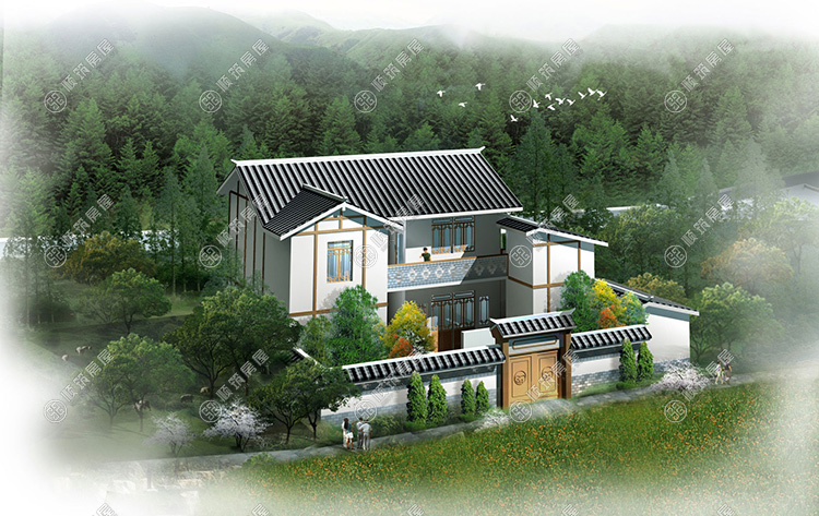 农村自建房指南,农村自建房设计,二层别墅设计