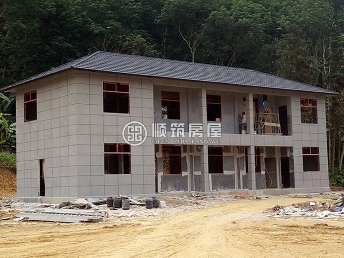 云南红河轻型钢结构房屋办公楼案例建房直播展示|轻钢