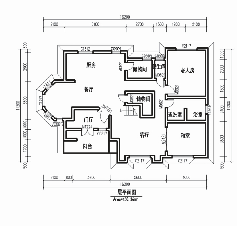 轻钢别墅-户型图1