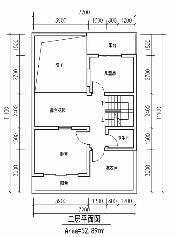 轻钢别墅户型图