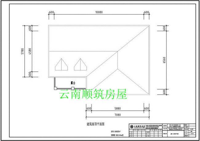 别墅屋顶平面图