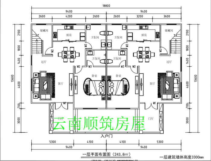 一层平面布局