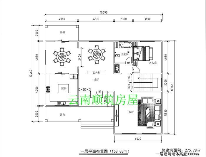 轻钢别墅平面图