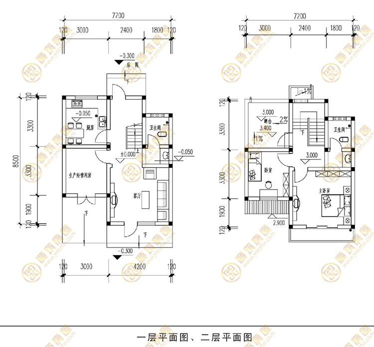 新农村自建房平面图