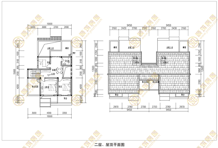 农村三层房屋平面图