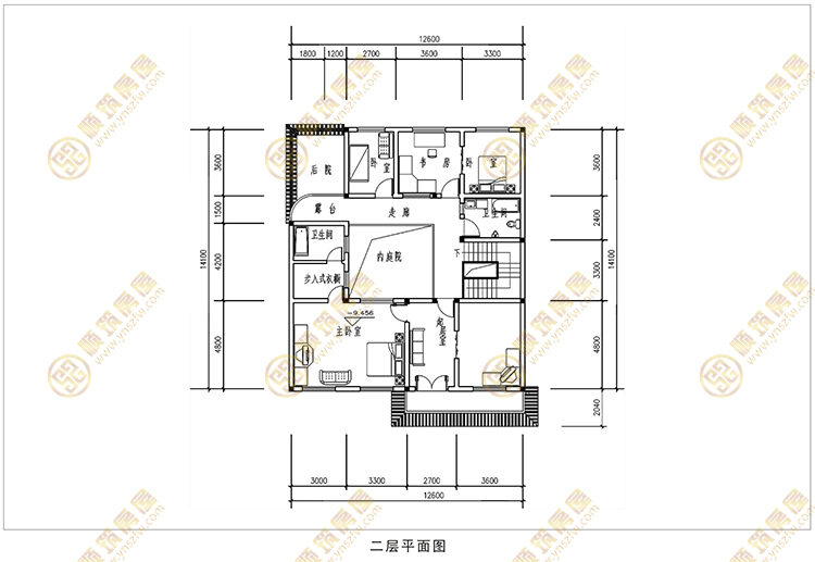 农村房屋庭院设计图