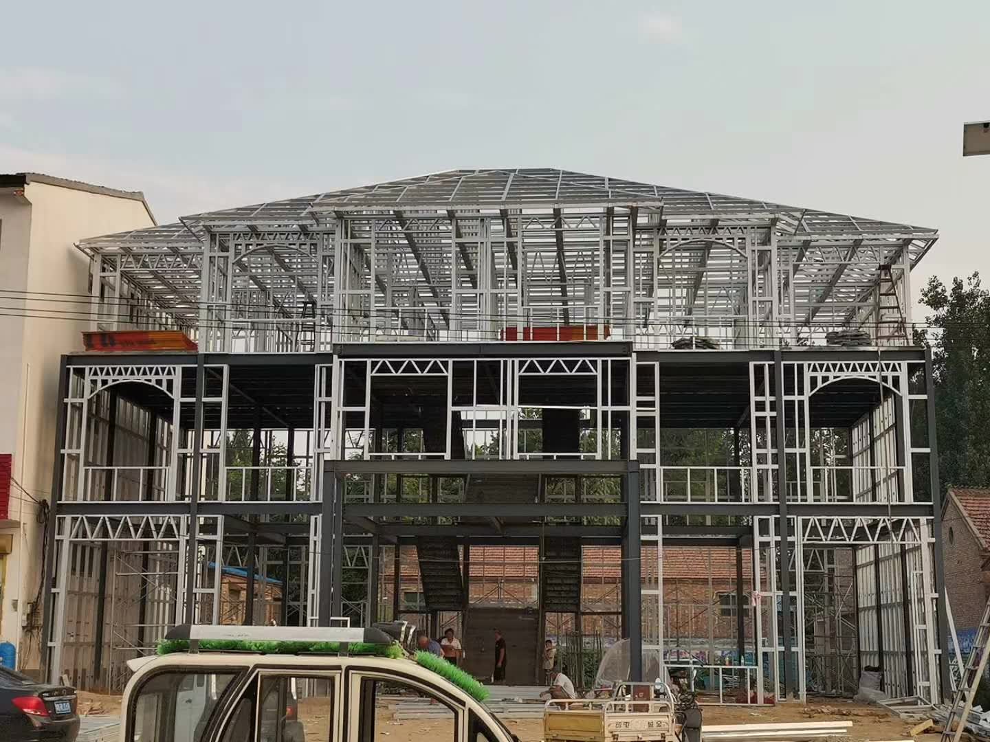 钢结构框架1_江苏杜兴建设有限公司